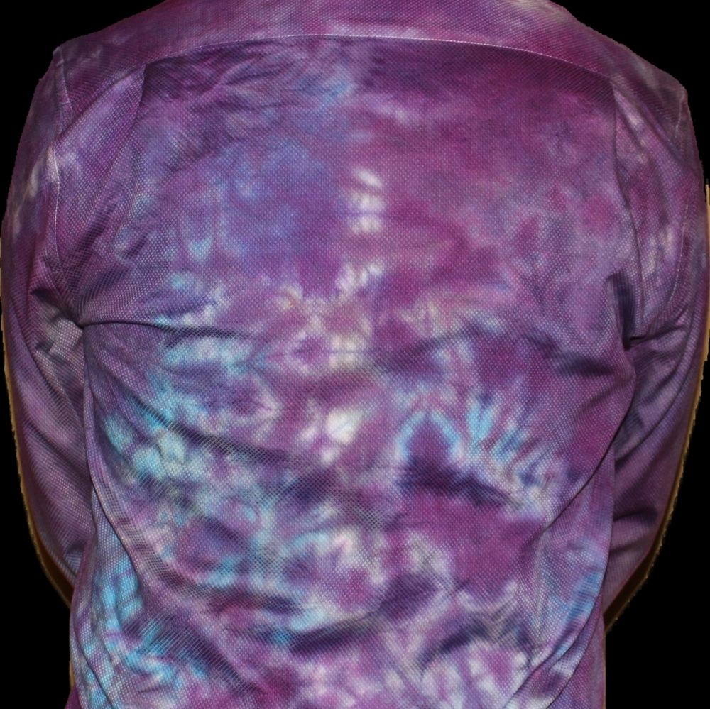 Mens button up tie dye